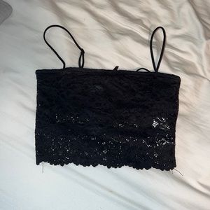 NWT Urban tank top, black with lace size small